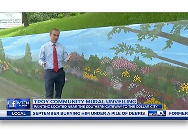 Albany News 10 Mural Broadcast